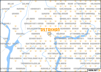 map of Ostākhān