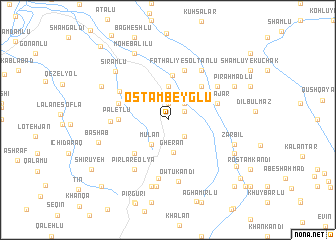 map of Ostāmbeyglū