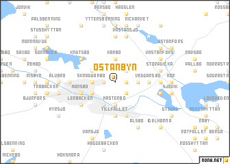 map of Östanbyn