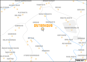 map of Ostankova