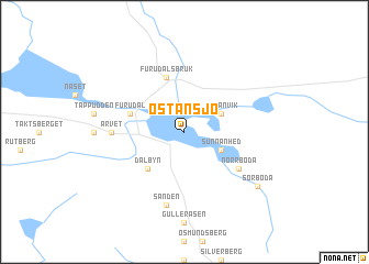 map of Östansjö