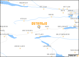 map of Östansjö