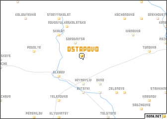 map of Ostapovo