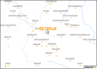 map of Oštarije