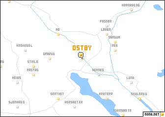 map of Østby
