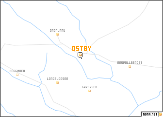 map of Østby