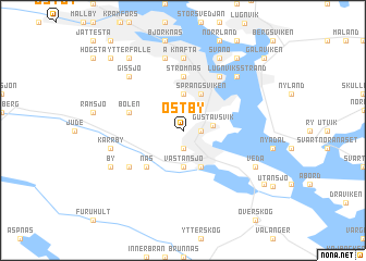 map of Östby