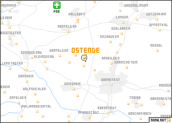 map of Ostende