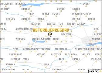 map of Øster Bjerregrav
