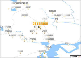 map of Österbor