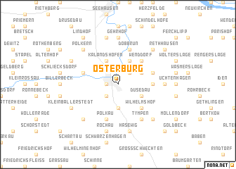map of Osterburg
