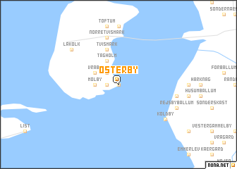 map of Østerby