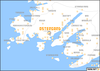 map of Östergård