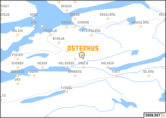 map of Østerhus