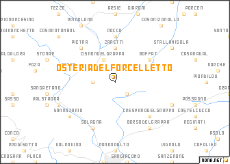 map of Osteria del Forcelletto