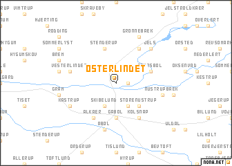map of Øster Lindet