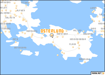 map of Österlund
