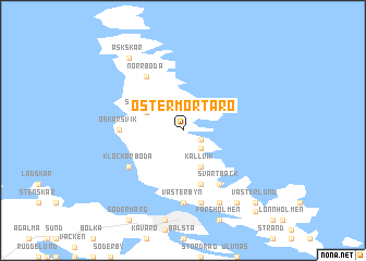 map of Öster-Mörtarö