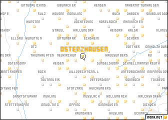 map of Osterzhausen