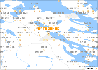 map of Östhammar