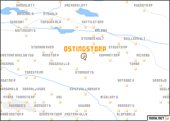 map of Östingstorp