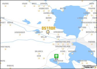 map of Östnor