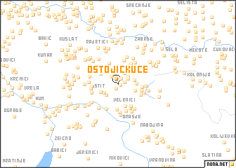 map of Ostojić Kuće