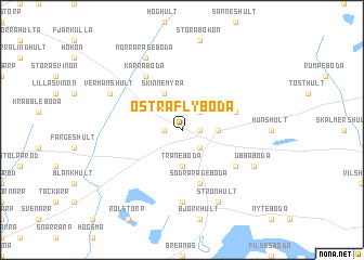 map of Östra Flyboda