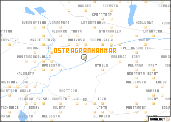 map of Östra Granhammar