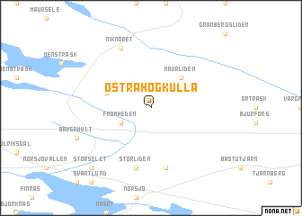 map of Östra Högkulla