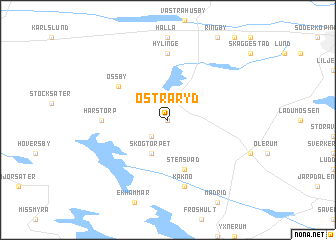 map of Östra Ryd