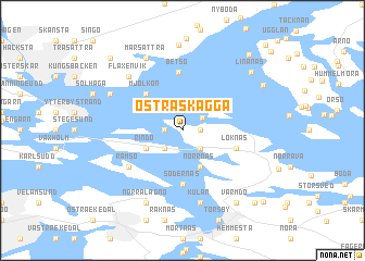 map of Östra Skägga