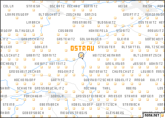 map of Ostrau