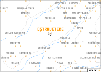 map of Ostra Vetere