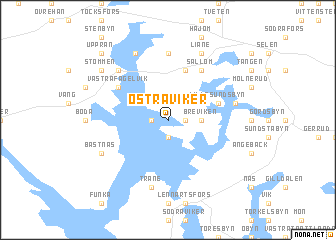 map of Östra Viker