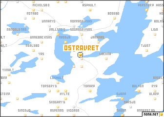 map of Östra Vret