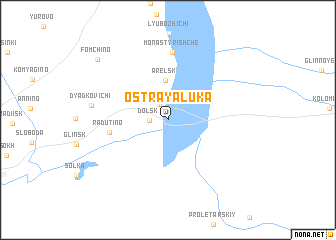 map of Ostraya Luka