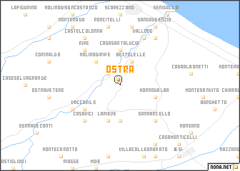 map of Ostra