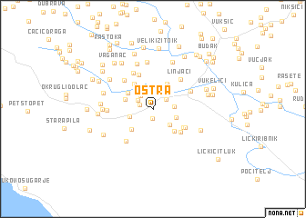 map of Oštra