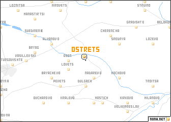 map of Ostrets