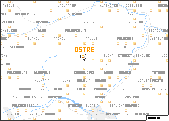map of Ostré