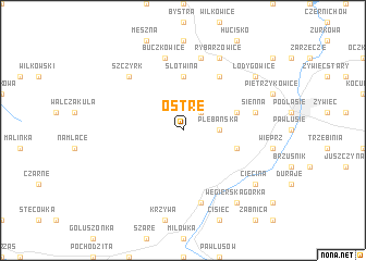 map of Ostre