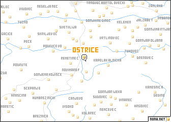 map of Oštrice