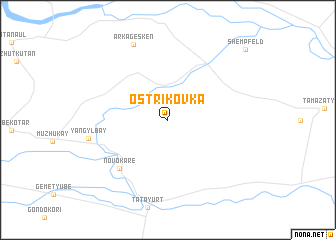 map of Ostrikovka
