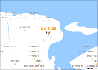map of Ostrogi
