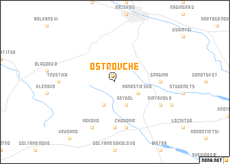 map of Ostrovche