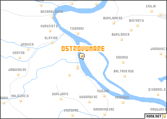 map of Ostrovu Mare