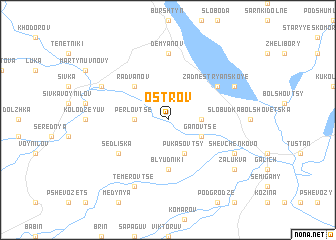 map of Ostrov