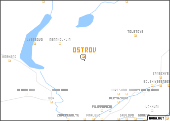 map of Ostrov