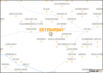 map of Ostrów Nowy